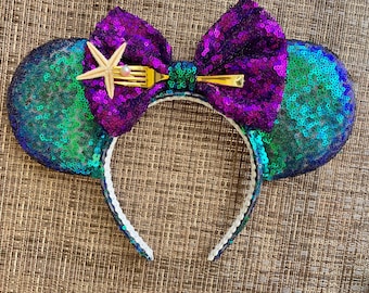 Little Mermaid inspired Ears, Ariel Ears