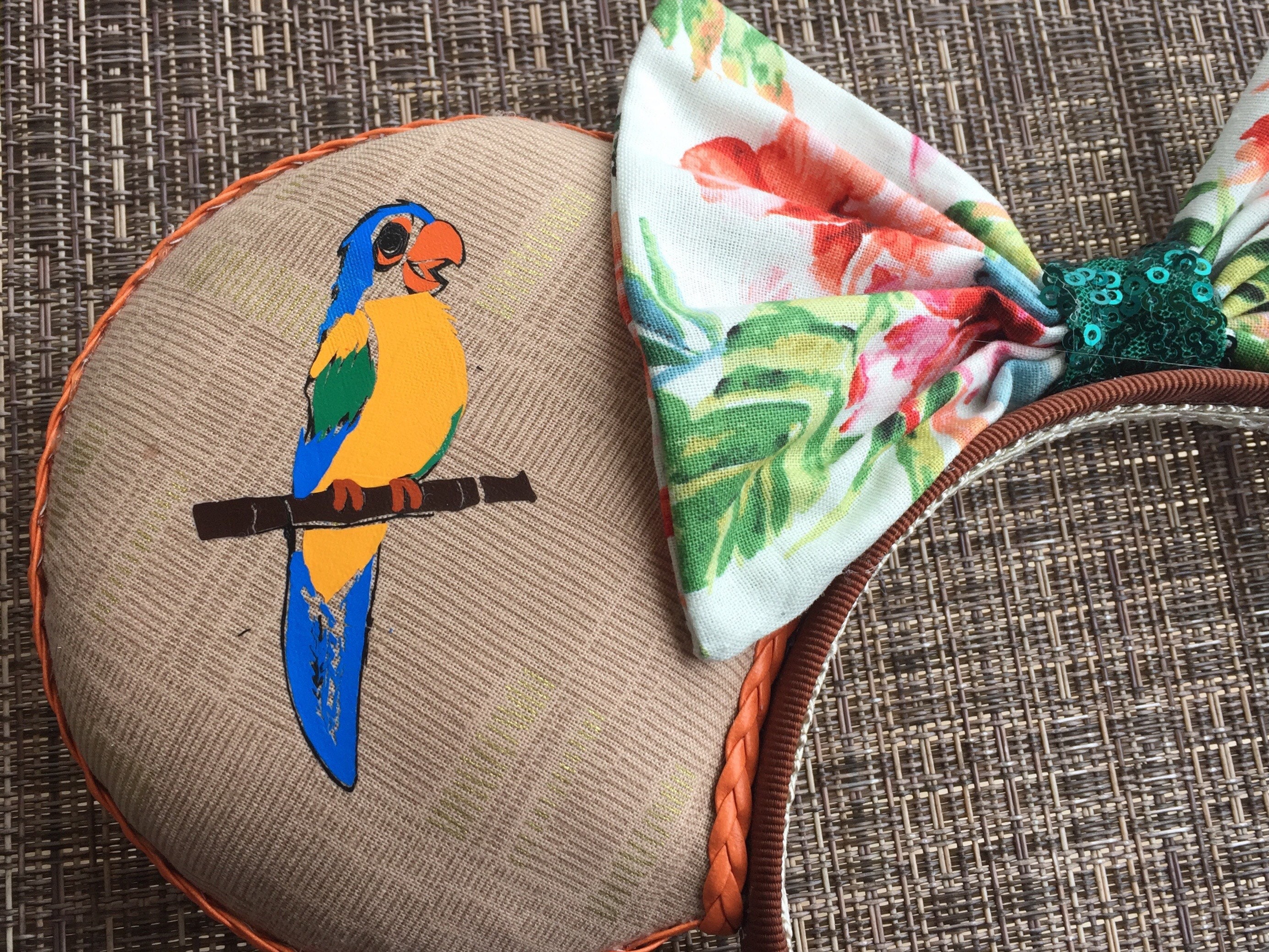 Disney Enchanted Tiki Room Minnie Ears Headband Tropical Parrot Disney Enchanted Tiki Room Minnie Ears | Mercari main image 4