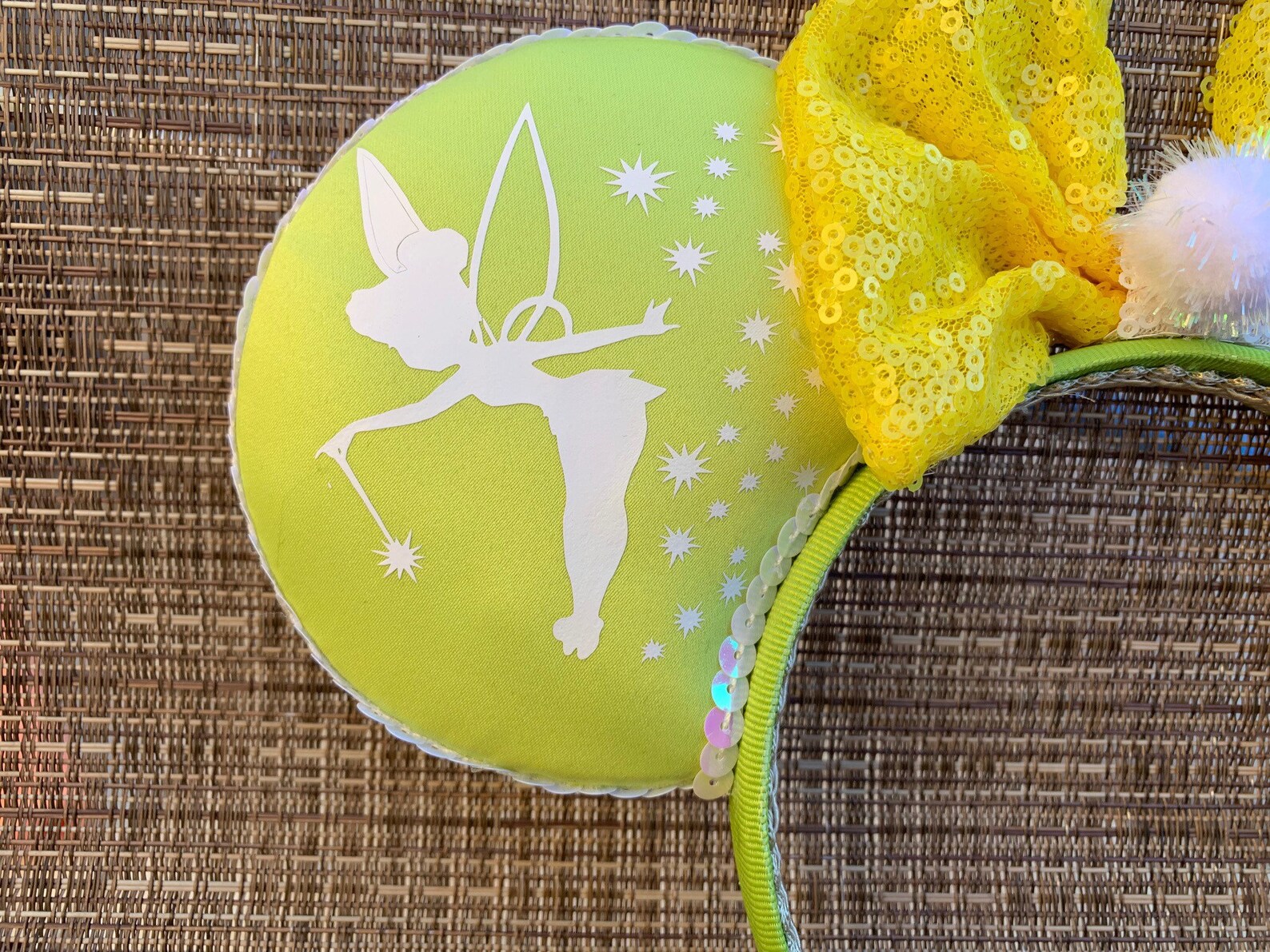 Tinkerbell Inspired Mickey Mouse Ears Tinkerbell Disney Ears Etsy