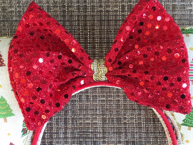 Christmas Inspired Disney Ears Christmas Mickey Ears Holiday Etsy