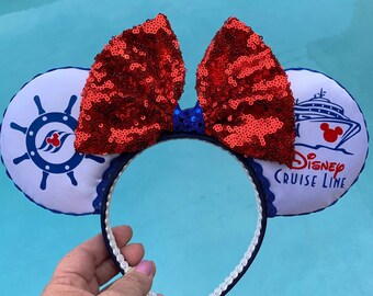 Cruise inspired Mouse Ears, Disney Cruise Mouse Ears