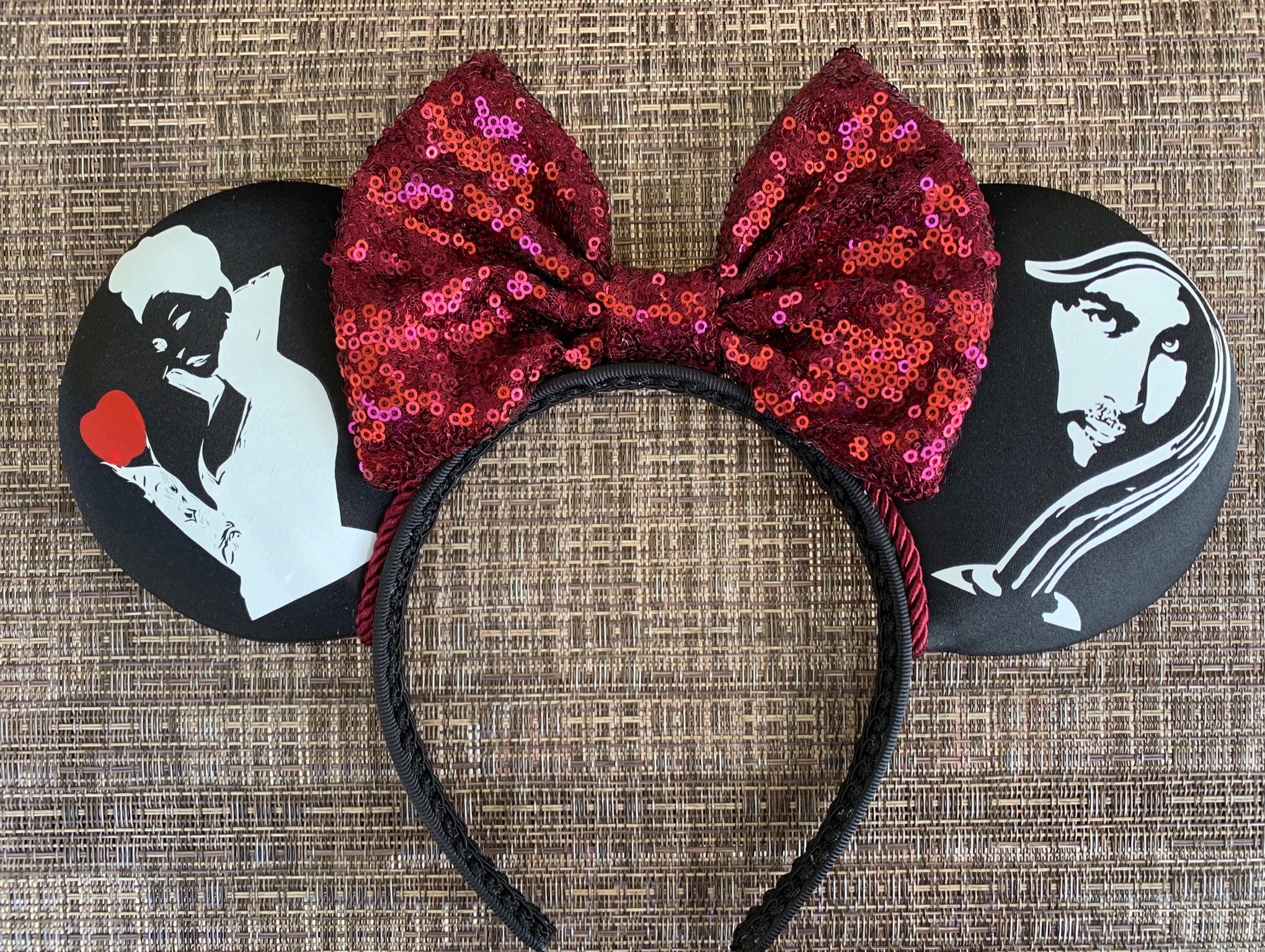 Once Upon A Time Inspired Mickey Ears Regina And Hook Mickey Etsy Once Upon A Time Inspired Mickey Ears Regina And Hook Mickey Etsy