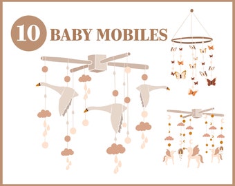 Baby Mobile Clipart Etsy