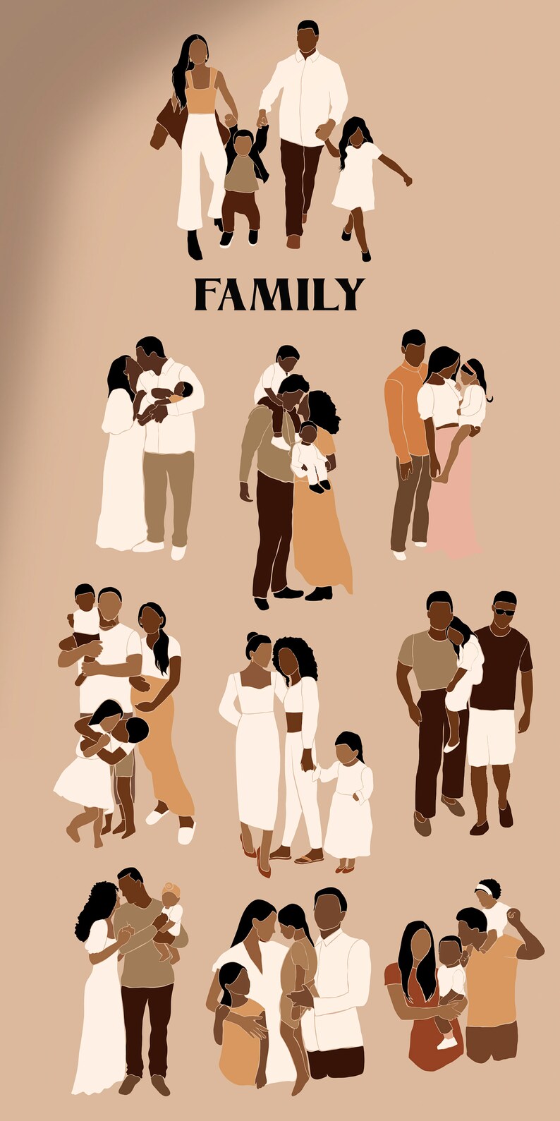 Download Parents Prints Child Abstract Black Skin Tone Family Clipart Nursery Decor Families Bundle Father Svg Kit Mother Lgbt Couple With Kid Digital Drawing Illustration Deshpandefoundationindia Org