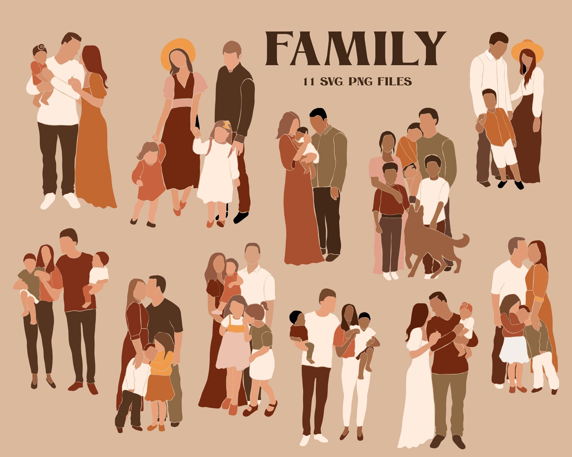 Download Abstract Family Clipart Abstract Parents Prints Svg Etsy