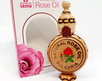 100% True & Pure Bulgarian Rose oil otto, Certified 1 ml vial inserted in Gift box!