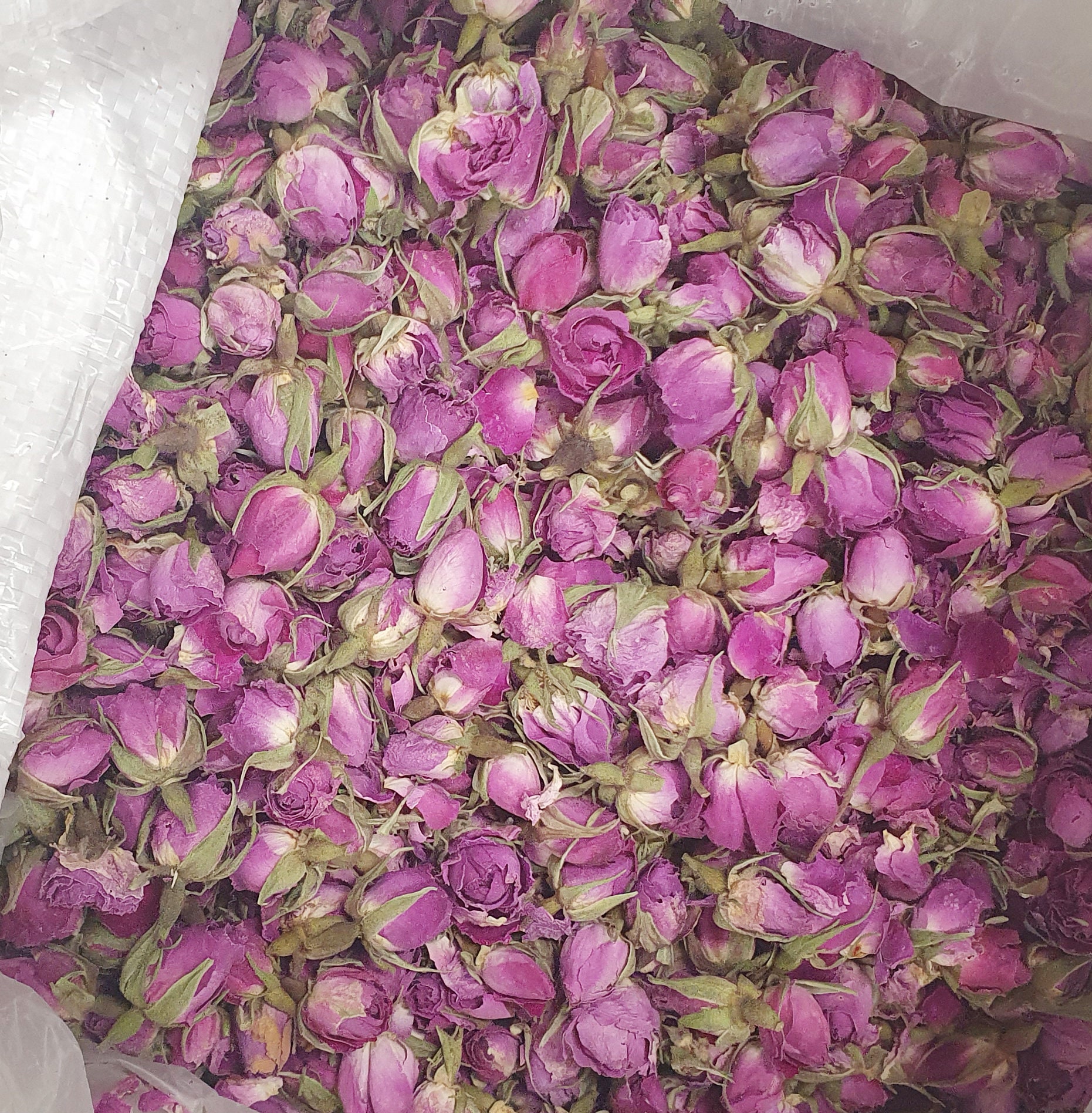 Whole Rose Buds Dried Loose Tea Rosa Damascena Superior Quality