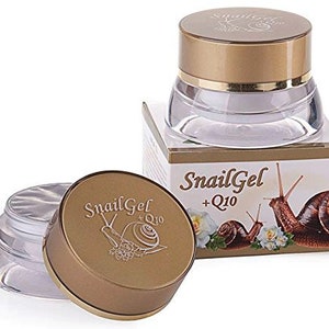 Pure Fresh Snail extract Anti-age Face gel cream + Q10 + Rose water