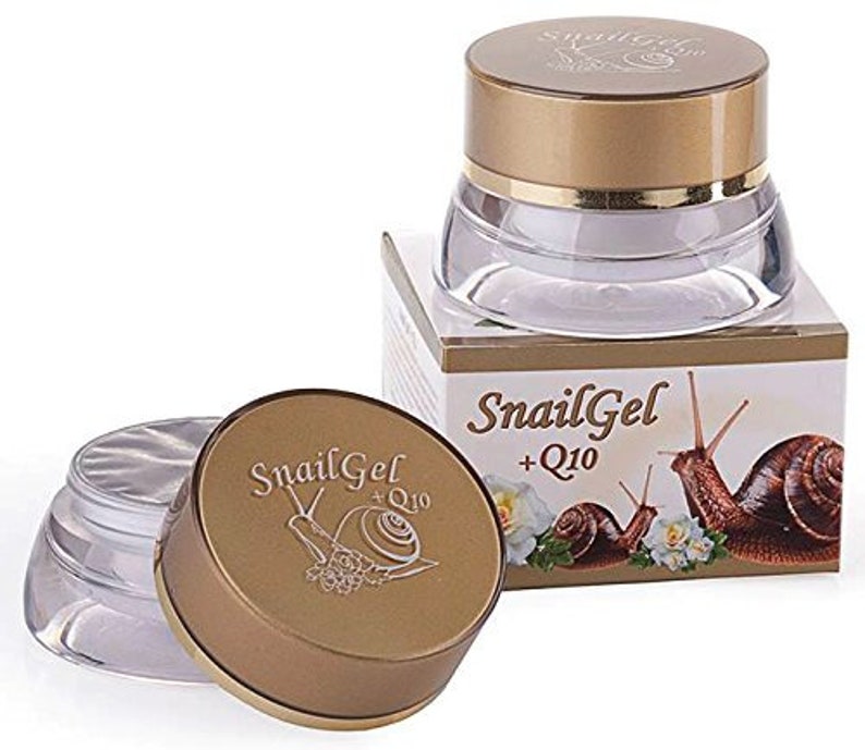 Pure Fresh Snail Extract Antiage Face Gel Cream Q10 Rose Etsy