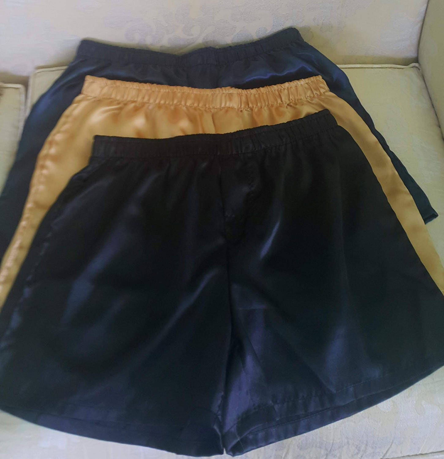 12 Pack Luxury Men's Silky Satin Boxer Shorts in a Super Price With