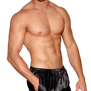 Setof 3 Luxury Men's Silky Satin Boxer Shorts in a Super Price Free Shipping 3-Pack with Color Combos