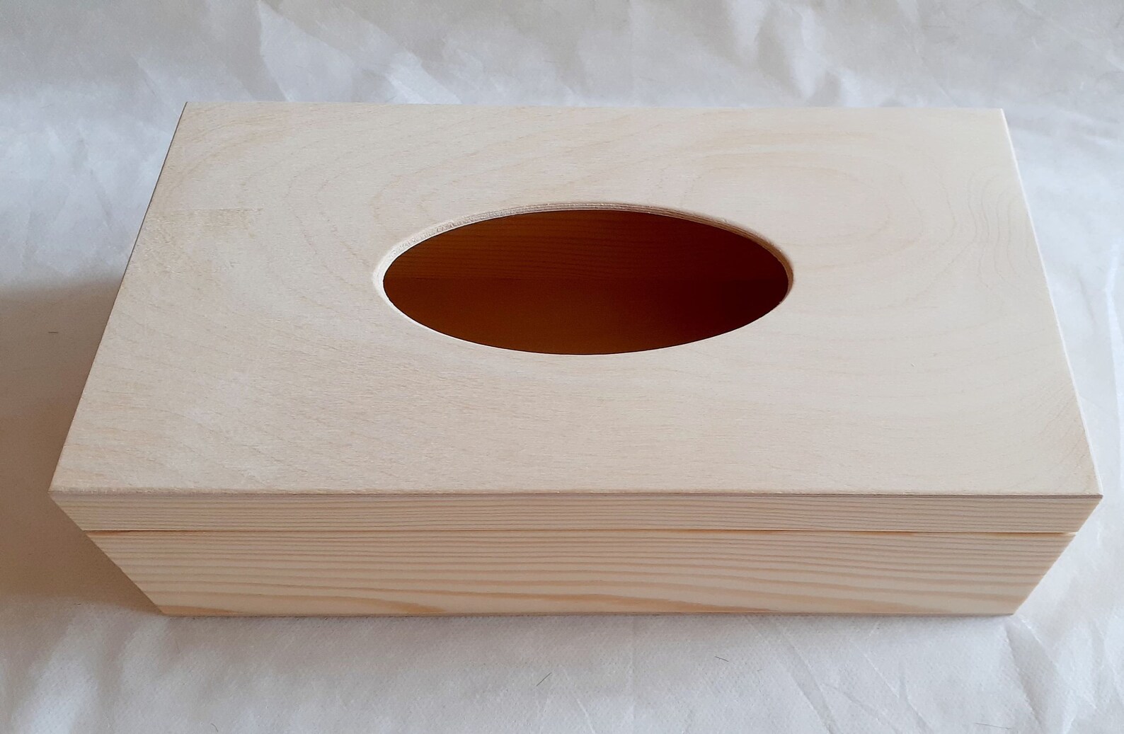 Unfinished Wooden Tissue Cover Box DIY Tissue Box Unpainted Etsy