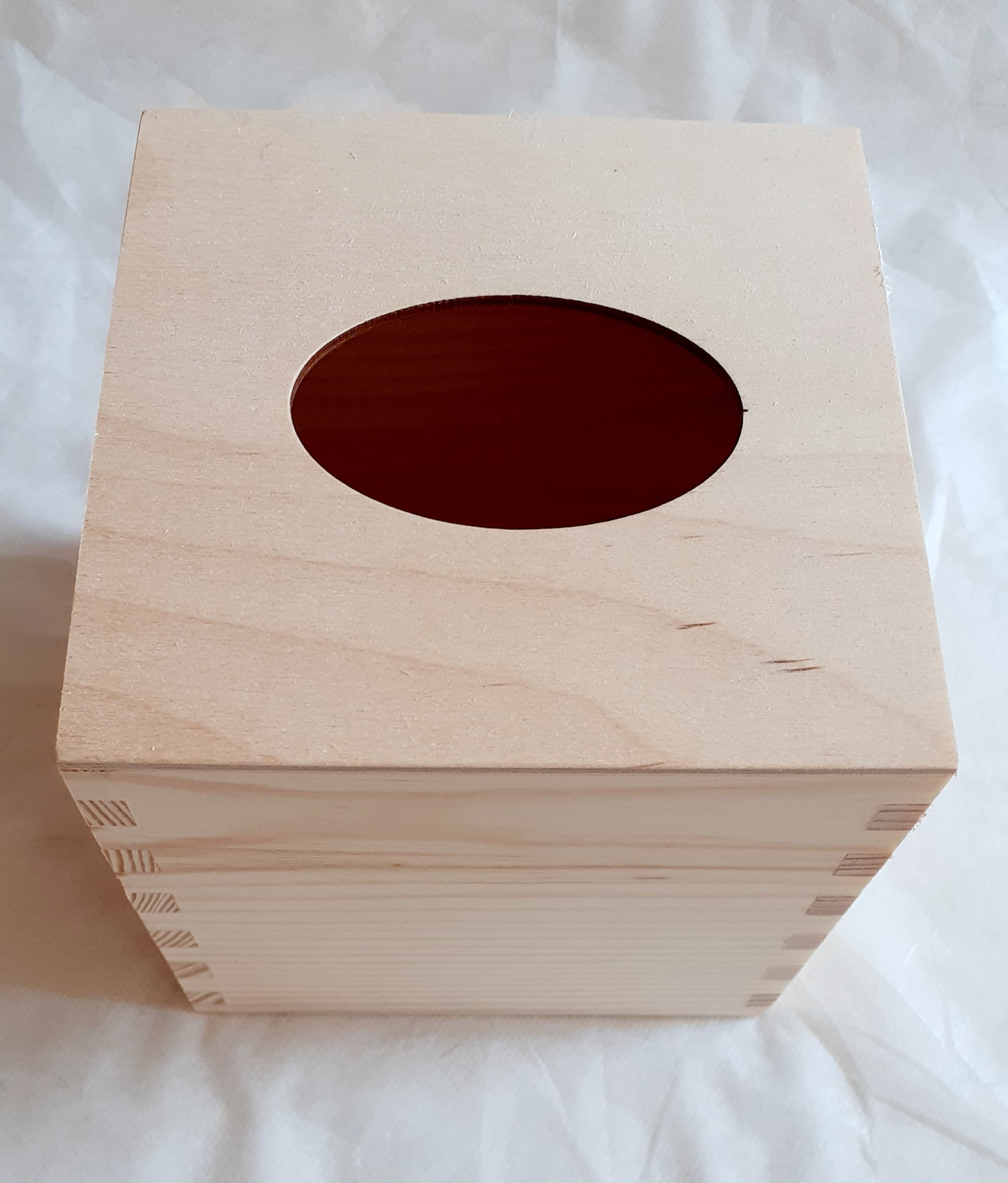 Unfinished Wooden Tissue Cover Box DIY Tissue Box Etsy