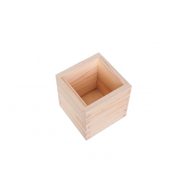 Unfinished Small Wooden Square Box Wood Box Unpainted Etsy Canada