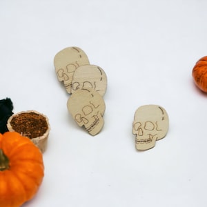 Scull Wooden Cut out Halloween Ghost Cut Out Wood Skull Halloween Skull Wooden Decor Spooky Scrapbook Woodwork Decoupage Spooky Skull