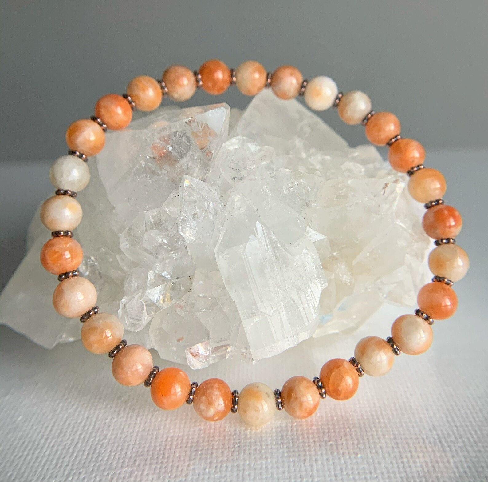 6mm Orange Calcite Bracelet Sacral Chakra Healing Etsy Ireland
