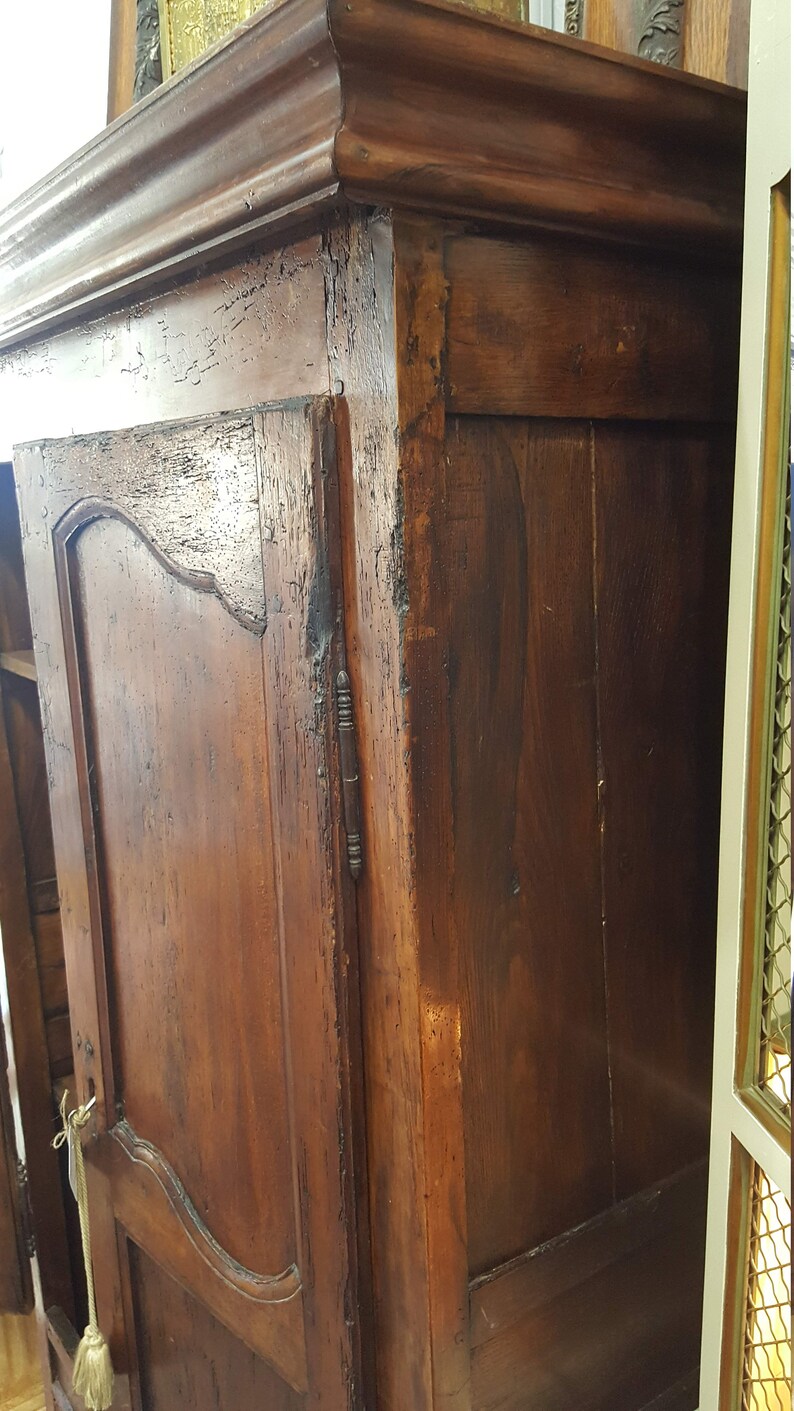Early Period Louis XV French Cabinet Wardrobe with lock and key