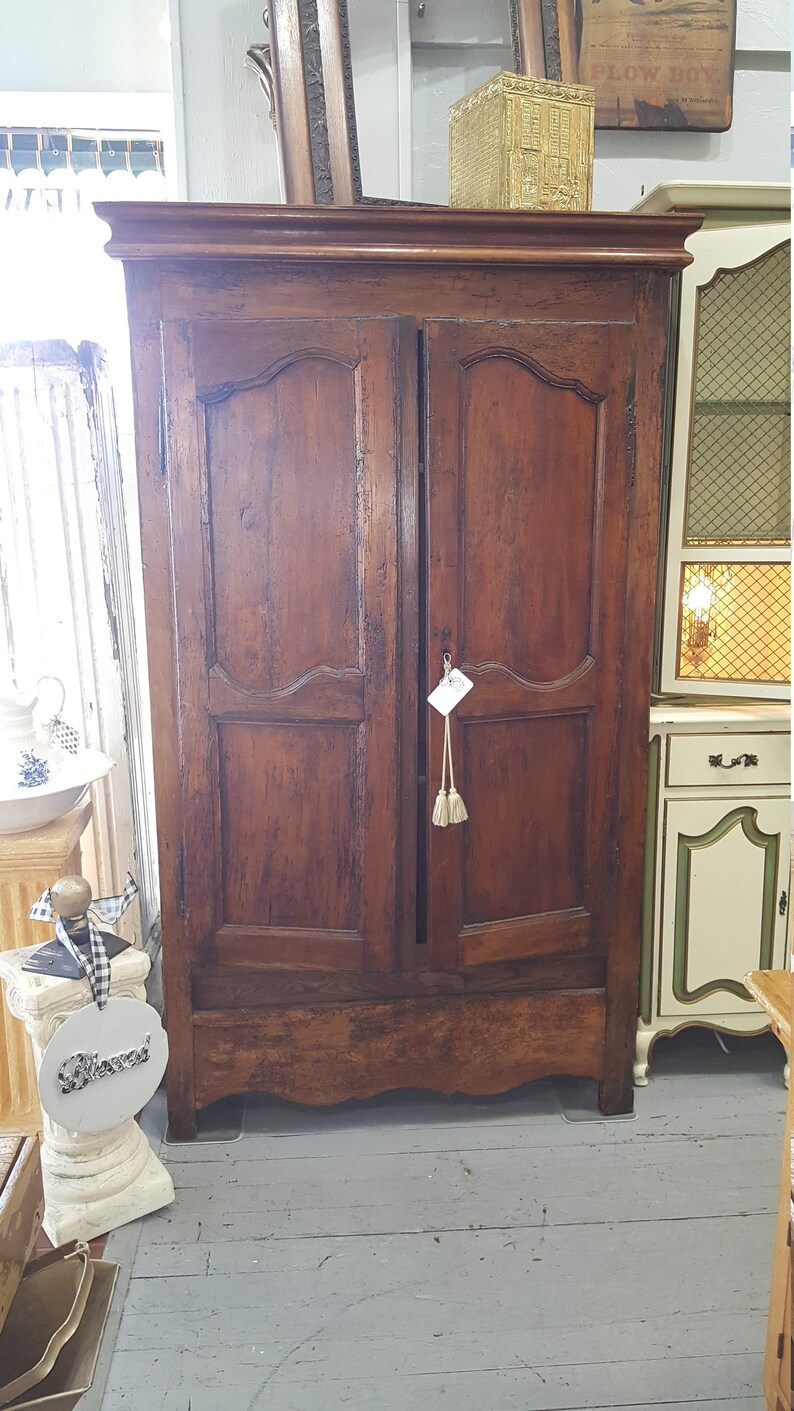 Early Period Louis XV French Cabinet Wardrobe with lock and key