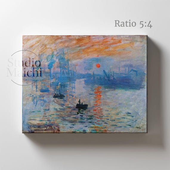 油絵 印象日の出 モネ モネ印象日の出 モネ 作品 海 印象派の創始者
