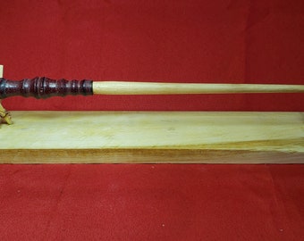 Purple Heart and Pine  Wand with stand