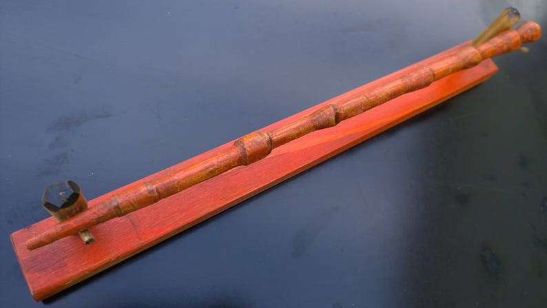 Halloween Elder Wand Orange and Black with stand image 4