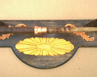 Red Oak, Pino y Cobre Varita Mágica con soporte