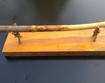 Simple Bent Maple Wand with stand
