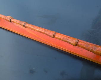 Halloween Elder Wand Orange and Black with stand