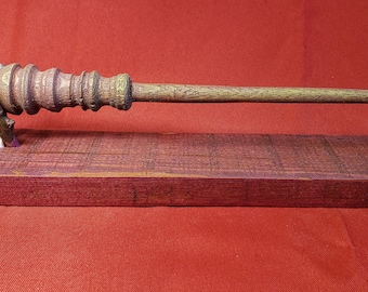 Hibiscus Red Oak Wand with Stand