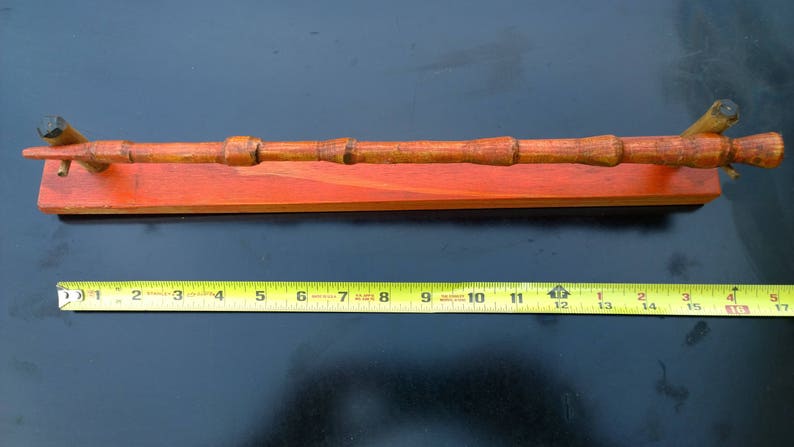 Halloween Elder Wand Orange and Black with stand image 9