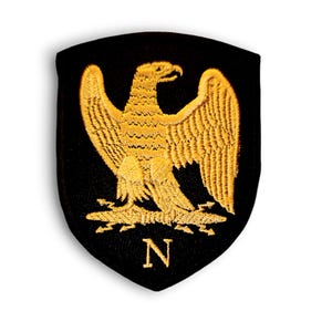 Geborduurd embleem met de keizerlijke adelaar van Napoleon - Opstrijkbaar of opnaaibaar embleem - Wapen van het Franse Keizerrijk - Amalric Patches