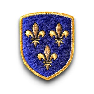 Kingdom of France shield (Gold threads)