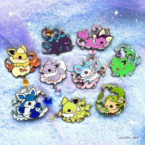 Shine Eeveelution Dangle Pins