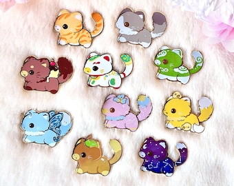 Mystery Bag Kitty Enamel Pin Collection