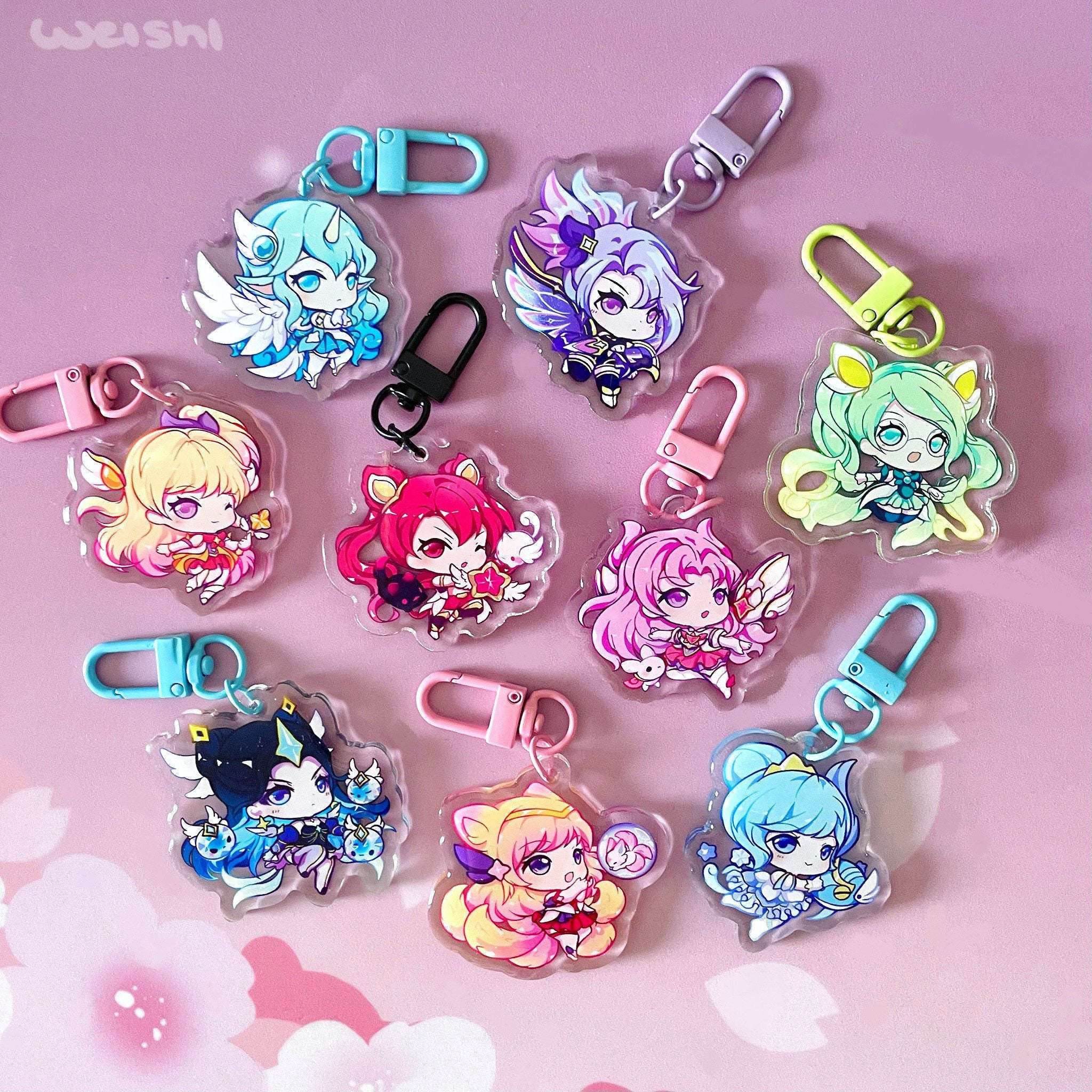 Starguardian Akali Kaisa Sona Orianna Ahri Jinx Seraphine Prestige Syndra Soraka Acrylic Charms