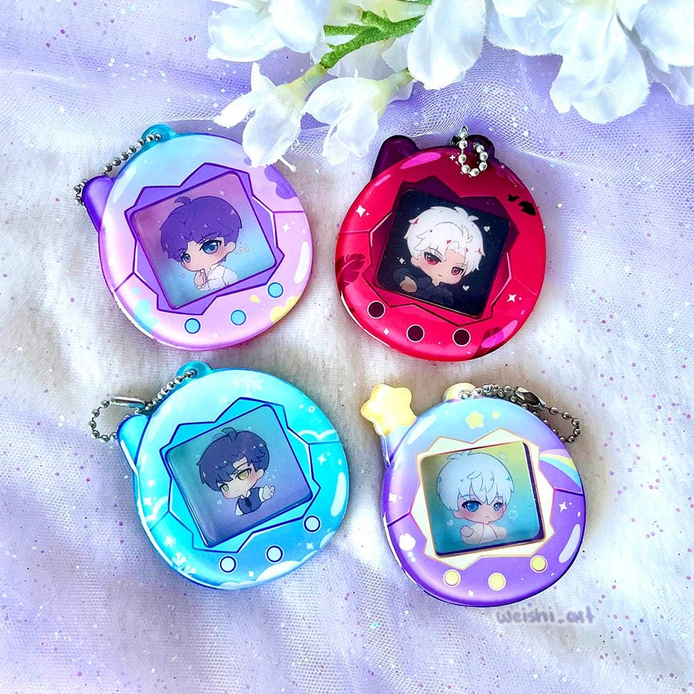 LOVESドームキーホルダー　バッジ Lad's Tamagotchi - Etsy