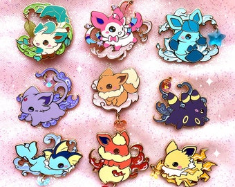 Eeveelution Dangle Pins