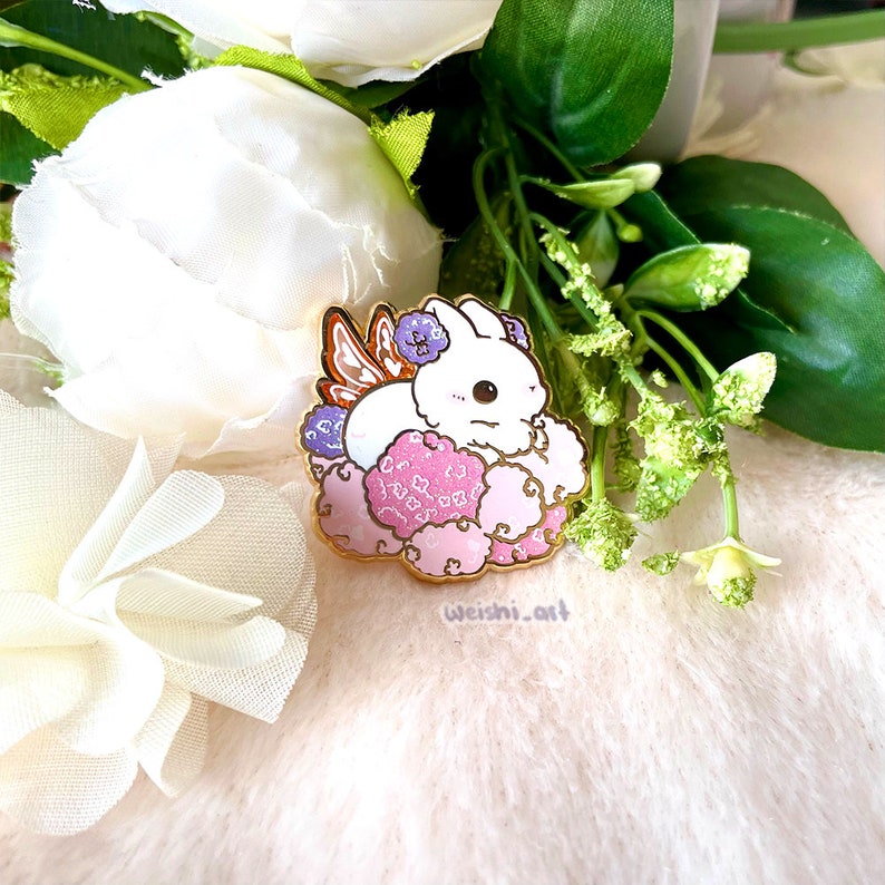 Flower Botany Bunnies Enamel Pins Bild 8