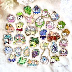 Bloembotanie Konijnen Emaille Pins
