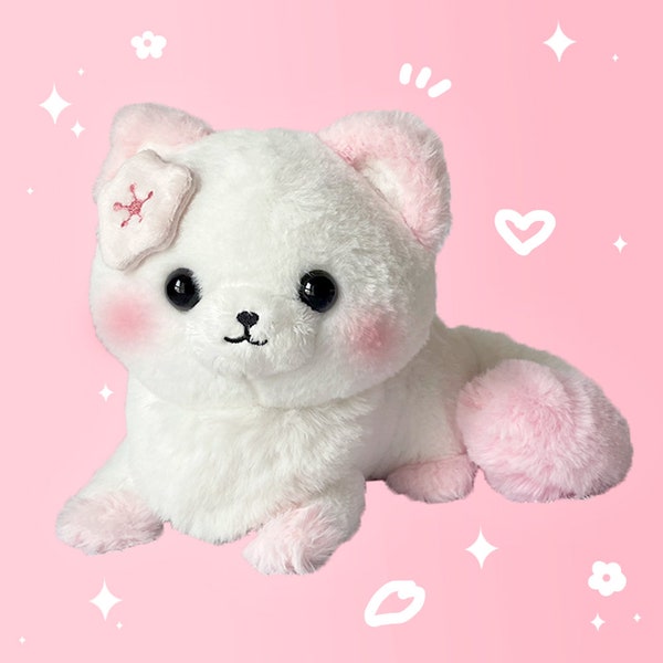 Lily Sakura Cherry Blossom Snowfox Plush