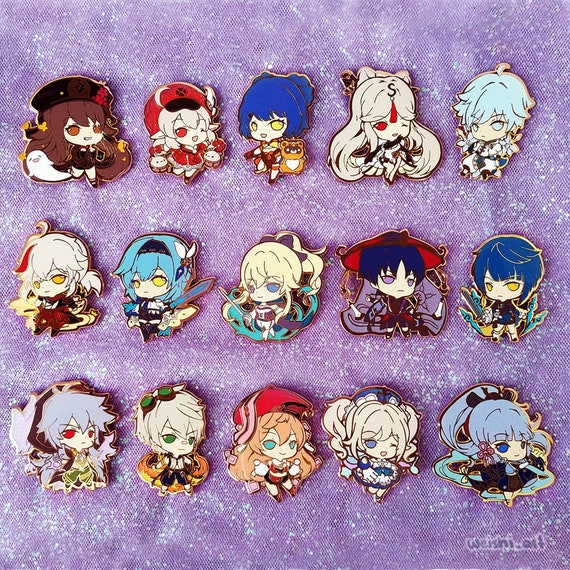 Genshin Impact/Inuyasha/Howl's Moving Castle/SK8 Pins/Hanako-kun/JJK/ETC.  Enamel Pin [IN HANDS]