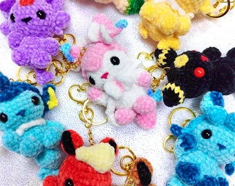 Eeveelution Crochet Llavero Felpa