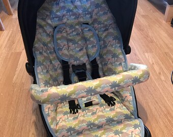 iCandy Peach or Jogger custom made covers reversible seat liner pads bumper bar