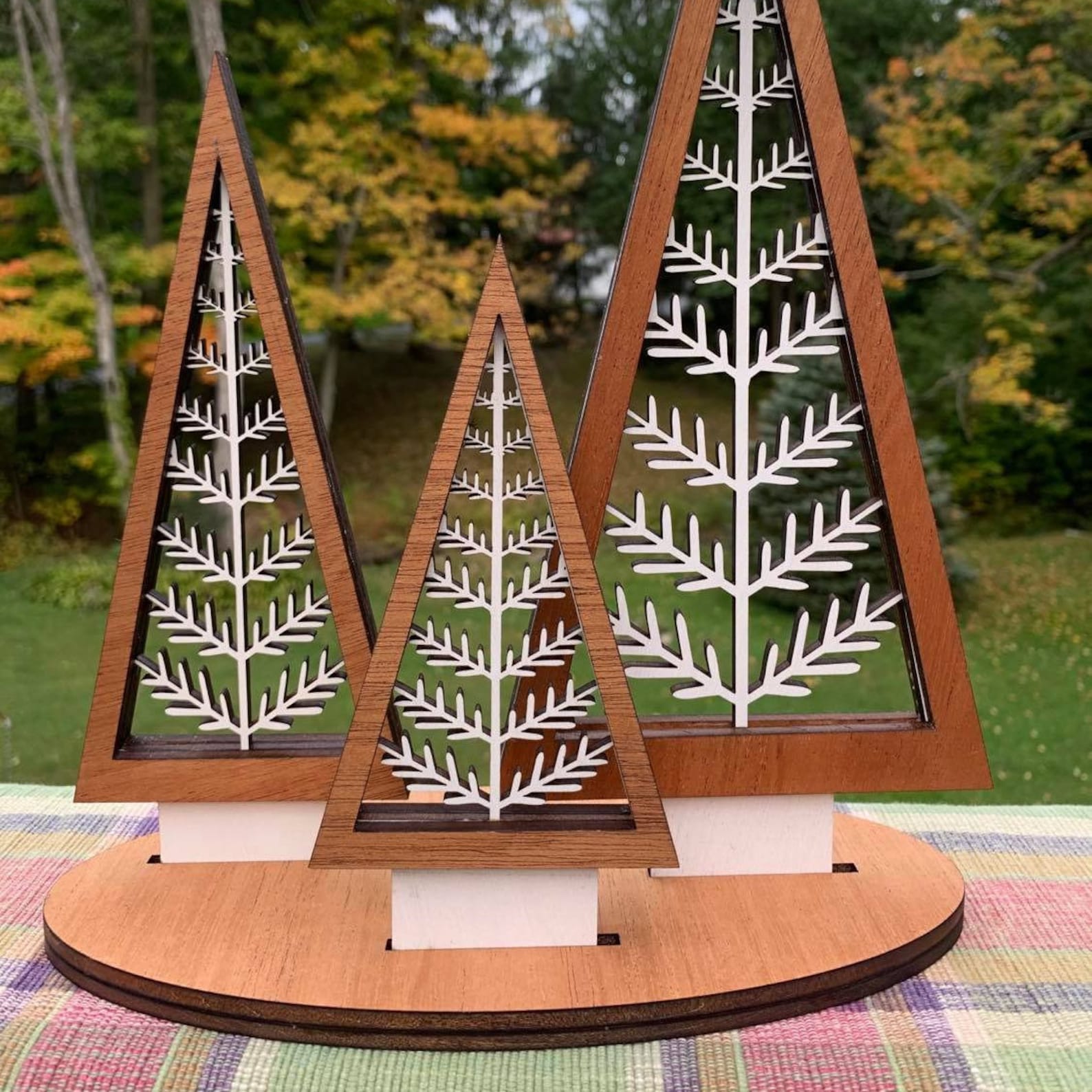 Layered Tree Trio | Etsy