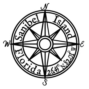 Mijn kompas leidt naar Sanibel Island Captiva Sanibel FortMyers Beach
