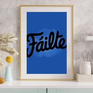 Fáilte Irish Welcome Wall Art | Ireland Poster Funny Irish Gifts | Irish Blessing Digital Printables, Instant Download