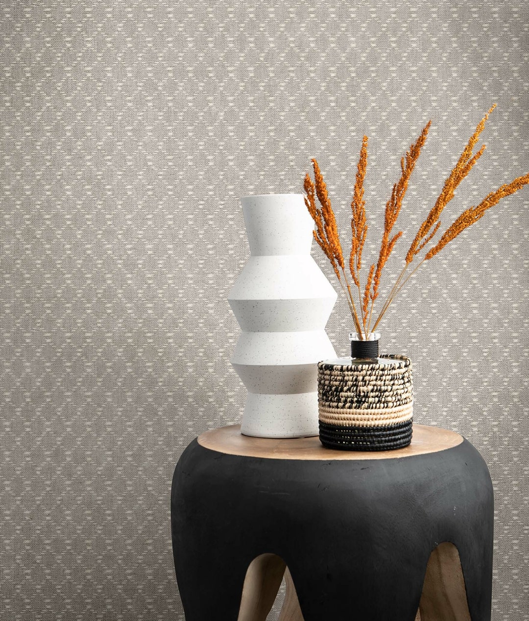 Textured Geometric Diamonds Wallpaper - Etsy