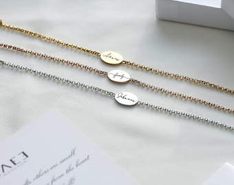 Birth flower Bracelet personalized in 18K gold, Birthday Gift for Her