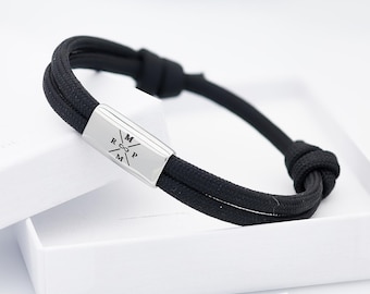 Personalized Bracelet with surgical stainless steel bead adjustable – 100% Waterproof