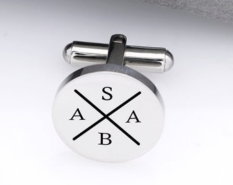 Anniversary Gift Cufflinks - Personalized Cuff Links - Anniversary Gift for Him - Engraved cufflinks - Personalized Gift for Men